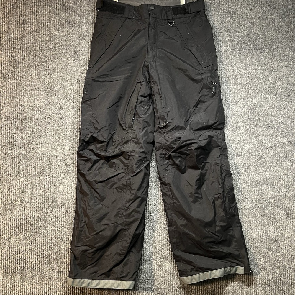 Columbia Titanium Snow Pants Mens Small Black Insulated Waterproof Omni-Tech